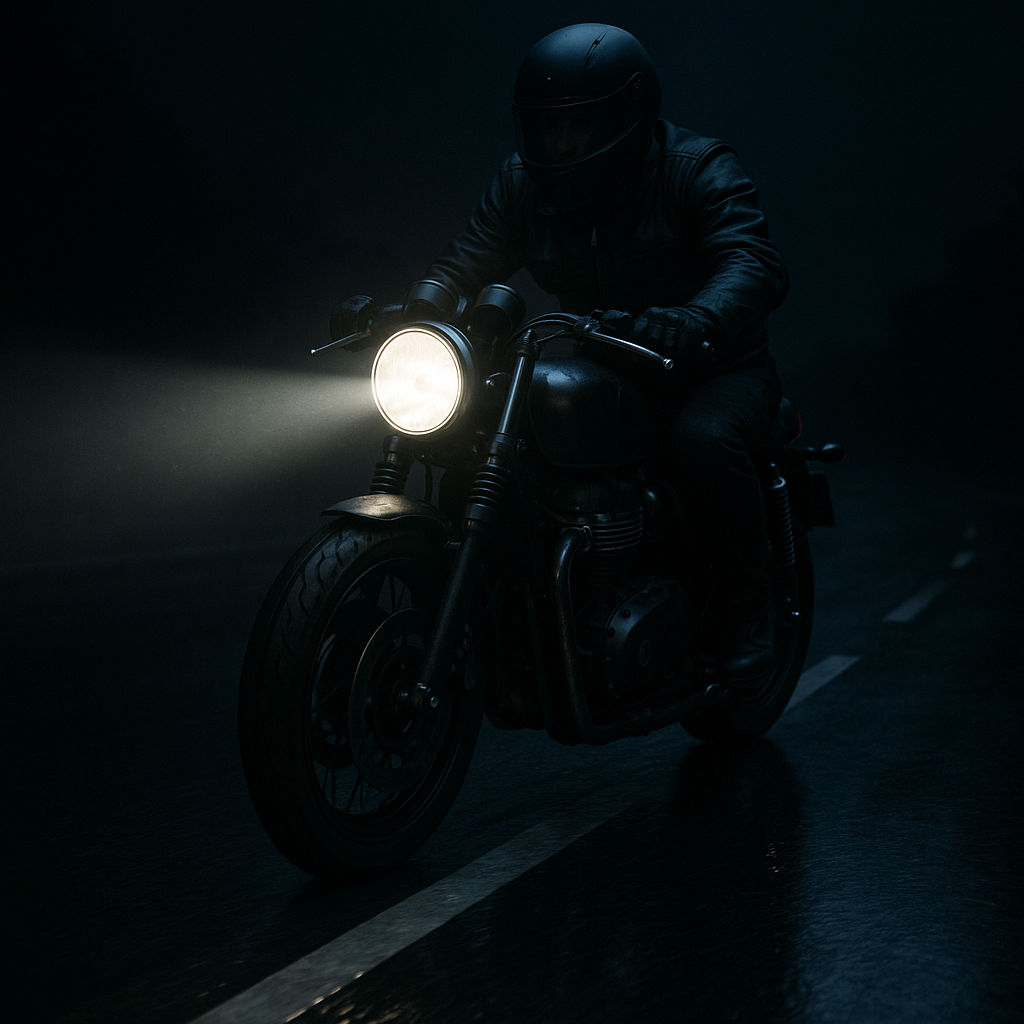 Rouler de nuit à moto : visibilité, fatigue et réglages à anticiper